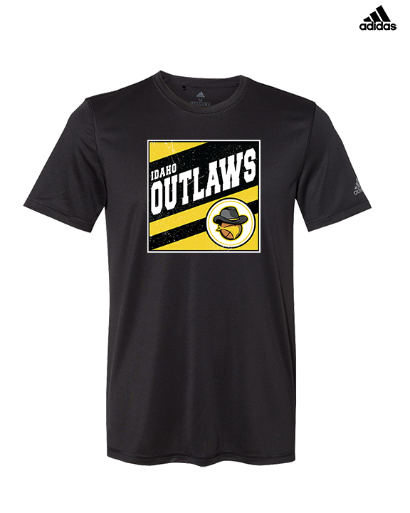Idaho Outlaws Basketball Square - Mens Adidas Performance Shirt