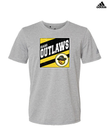 Idaho Outlaws Basketball Square - Mens Adidas Performance Shirt