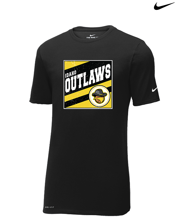 Idaho Outlaws Basketball Square - Mens Nike Cotton Poly Tee