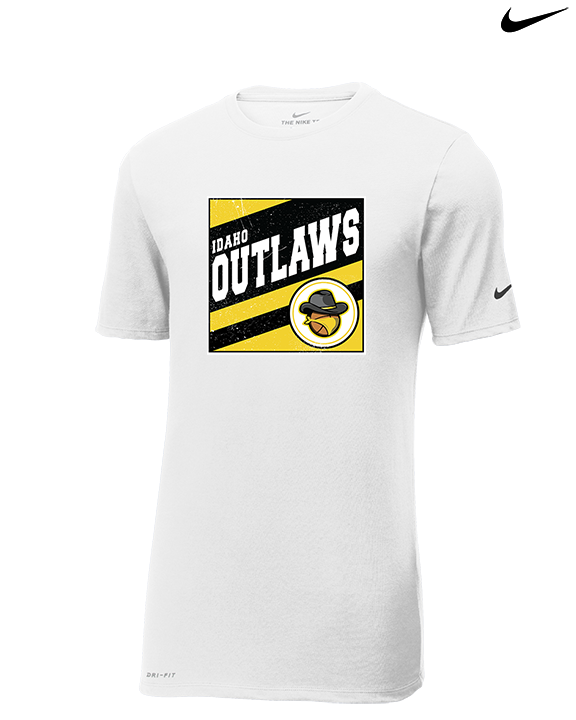 Idaho Outlaws Basketball Square - Mens Nike Cotton Poly Tee