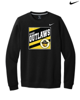 Idaho Outlaws Basketball Square - Mens Nike Crewneck