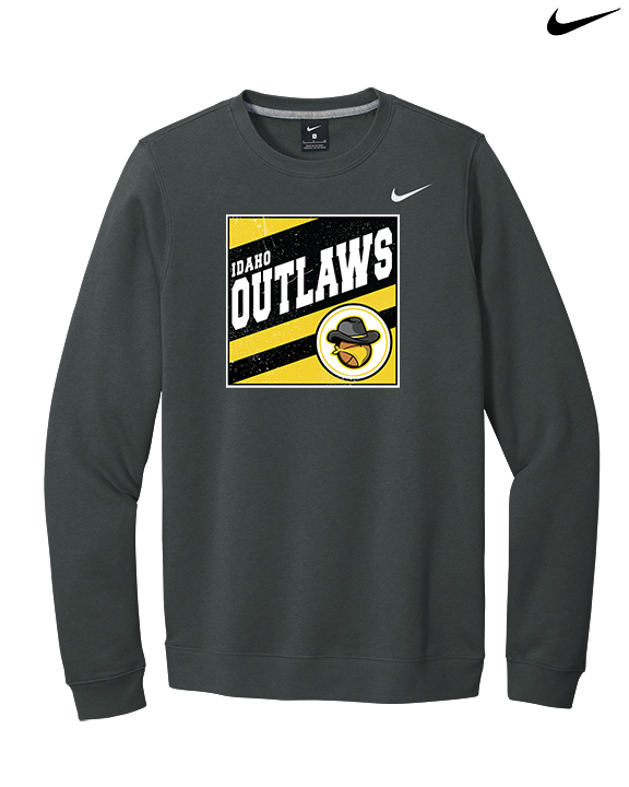 Idaho Outlaws Basketball Square - Mens Nike Crewneck
