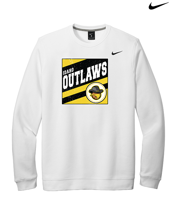 Idaho Outlaws Basketball Square - Mens Nike Crewneck