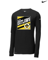Idaho Outlaws Basketball Square - Mens Nike Longsleeve