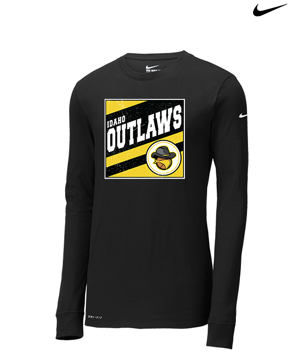 Idaho Outlaws Basketball Square - Mens Nike Longsleeve