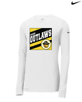 Idaho Outlaws Basketball Square - Mens Nike Longsleeve