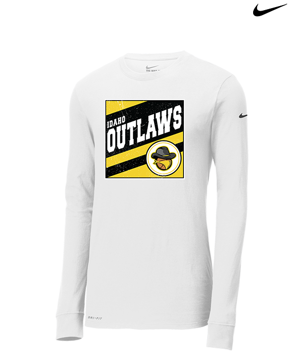 Idaho Outlaws Basketball Square - Mens Nike Longsleeve