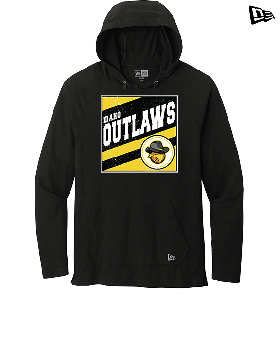 Idaho Outlaws Basketball Square - New Era Tri-Blend Hoodie