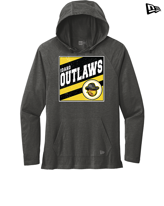 Idaho Outlaws Basketball Square - New Era Tri-Blend Hoodie