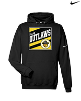 Idaho Outlaws Basketball Square - Nike Club Fleece Hoodie