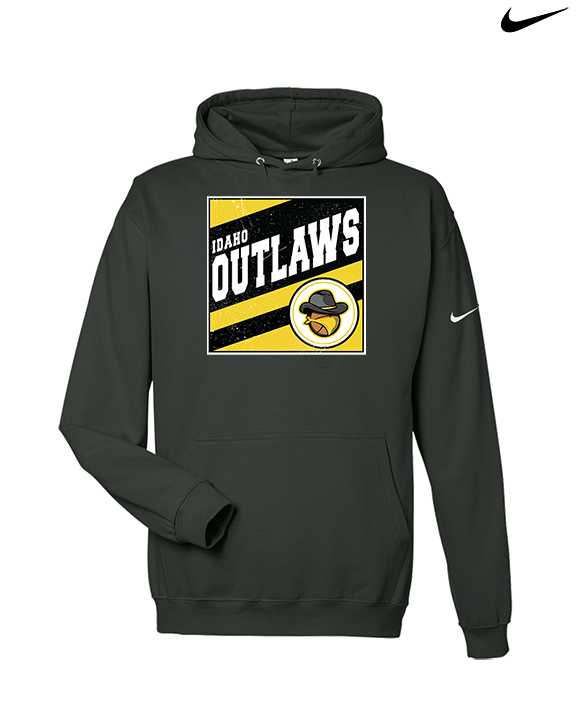 Idaho Outlaws Basketball Square - Nike Club Fleece Hoodie