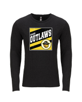 Idaho Outlaws Basketball Square - Tri-Blend Long Sleeve