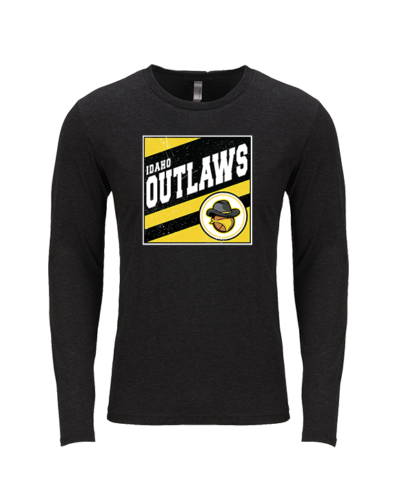 Idaho Outlaws Basketball Square - Tri-Blend Long Sleeve