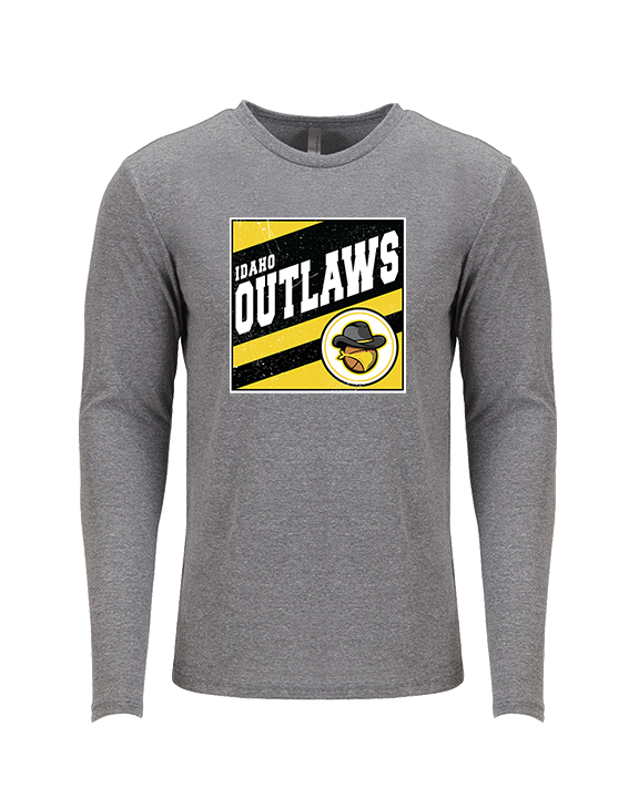 Idaho Outlaws Basketball Square - Tri-Blend Long Sleeve