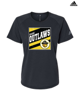 Idaho Outlaws Basketball Square - Womens Adidas Performance Shirt