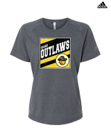 Idaho Outlaws Basketball Square - Womens Adidas Performance Shirt