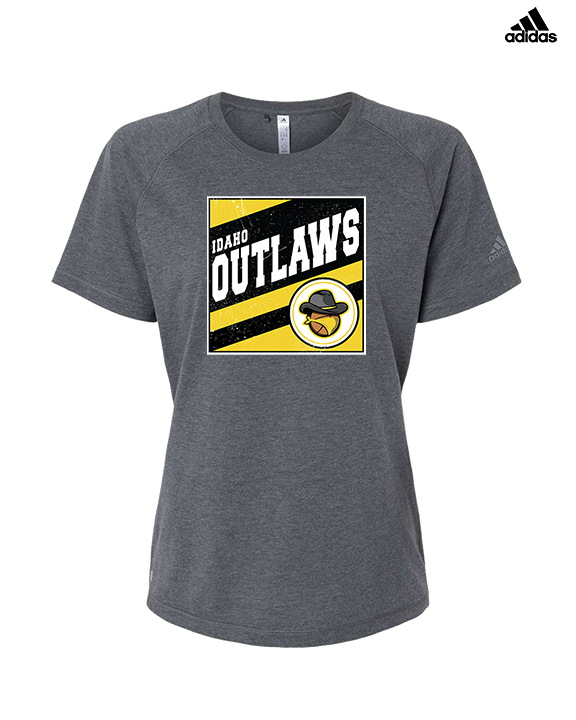 Idaho Outlaws Basketball Square - Womens Adidas Performance Shirt