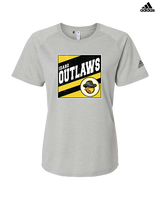 Idaho Outlaws Basketball Square - Womens Adidas Performance Shirt