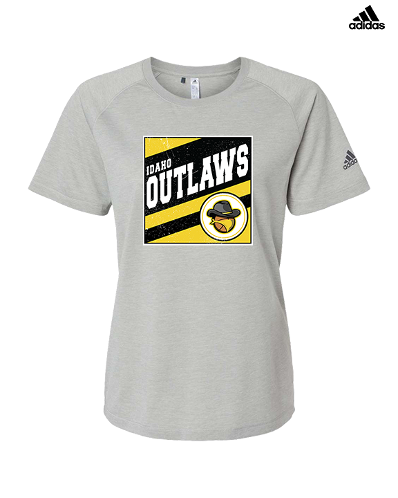 Idaho Outlaws Basketball Square - Womens Adidas Performance Shirt