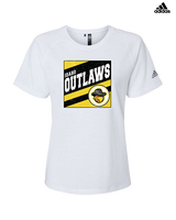 Idaho Outlaws Basketball Square - Womens Adidas Performance Shirt