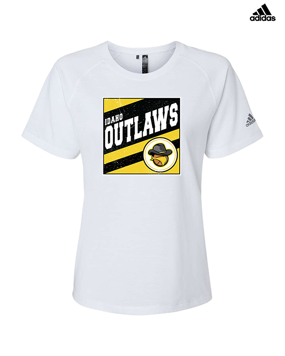 Idaho Outlaws Basketball Square - Womens Adidas Performance Shirt