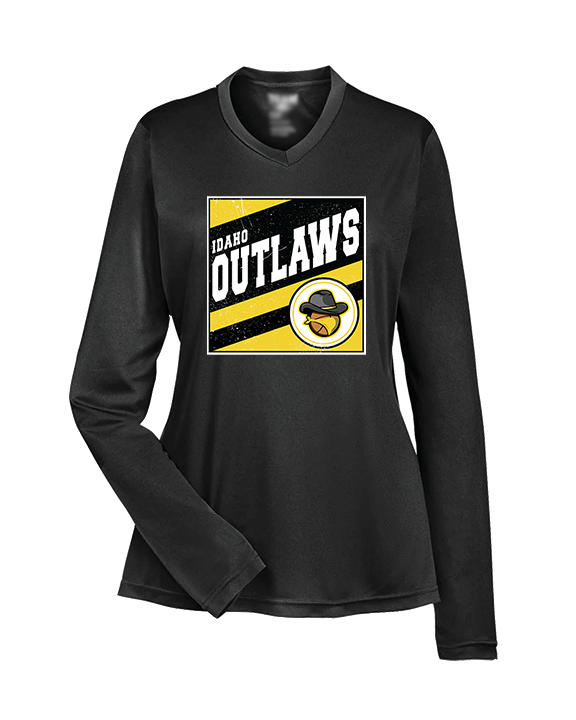 Idaho Outlaws Basketball Square - Womens Performance Longsleeve