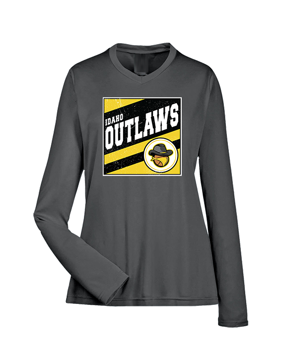 Idaho Outlaws Basketball Square - Womens Performance Longsleeve