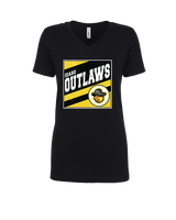 Idaho Outlaws Basketball Square - Womens Vneck