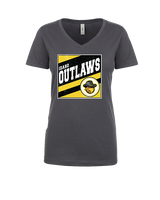 Idaho Outlaws Basketball Square - Womens Vneck