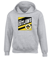 Idaho Outlaws Basketball Square - Youth Hoodie