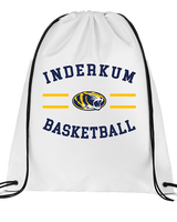 Inderkum HS Basketball Curve - Drawstring Bag