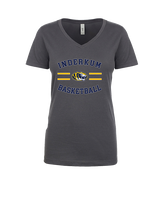 Inderkum HS Basketball Curve - Womens Vneck