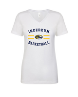 Inderkum HS Basketball Curve - Womens Vneck