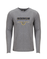 Inderkum HS Basketball Design - Tri-Blend Long Sleeve