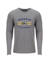 Inderkum HS Flag Football Curve - Tri-Blend Long Sleeve