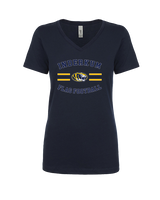 Inderkum HS Flag Football Curve - Womens Vneck