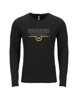 Inderkum HS Flag Football Design - Tri-Blend Long Sleeve