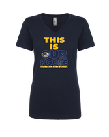 Inderkum HS Flag Football TIOH - Womens Vneck