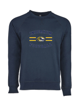 Inderkum HS Football Curve - Crewneck Sweatshirt