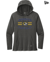 Inderkum HS Football Curve - New Era Tri-Blend Hoodie