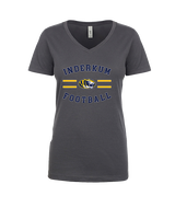 Inderkum HS Football Curve - Womens Vneck