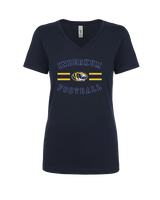 Inderkum HS Football Curve - Womens Vneck