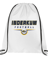 Inderkum HS Football Design - Drawstring Bag