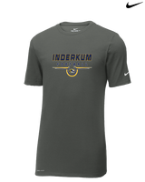 Inderkum HS Football Design - Mens Nike Cotton Poly Tee