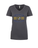 Inderkum HS Track & Field Curve - Womens Vneck