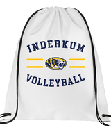Inderkum HS Volleyball Curve - Drawstring Bag