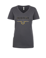 Inderkum HS Volleyball Design - Womens Vneck