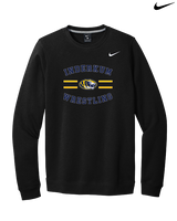 Inderkum HS Wrestling Curve - Mens Nike Crewneck
