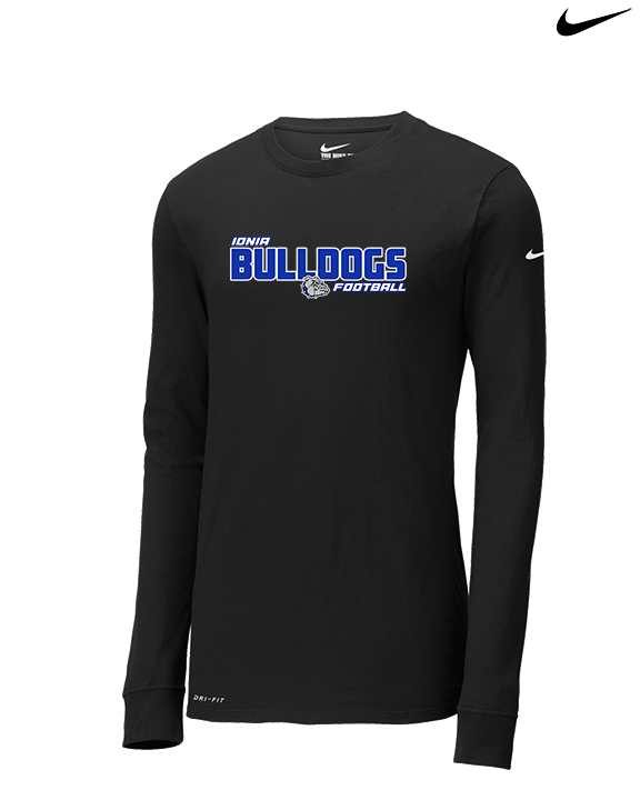 Ionia HS Football Bold - Mens Nike Longsleeve