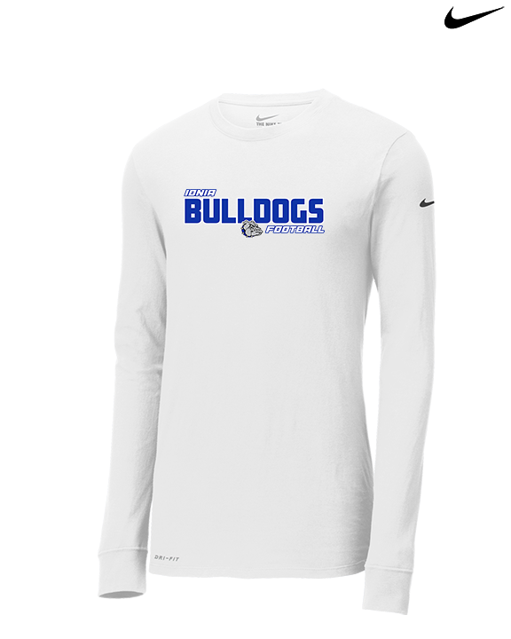 Ionia HS Football Bold - Mens Nike Longsleeve